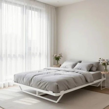 Кровать парящая "Мечта", 160х200 см, без изголовья, белая